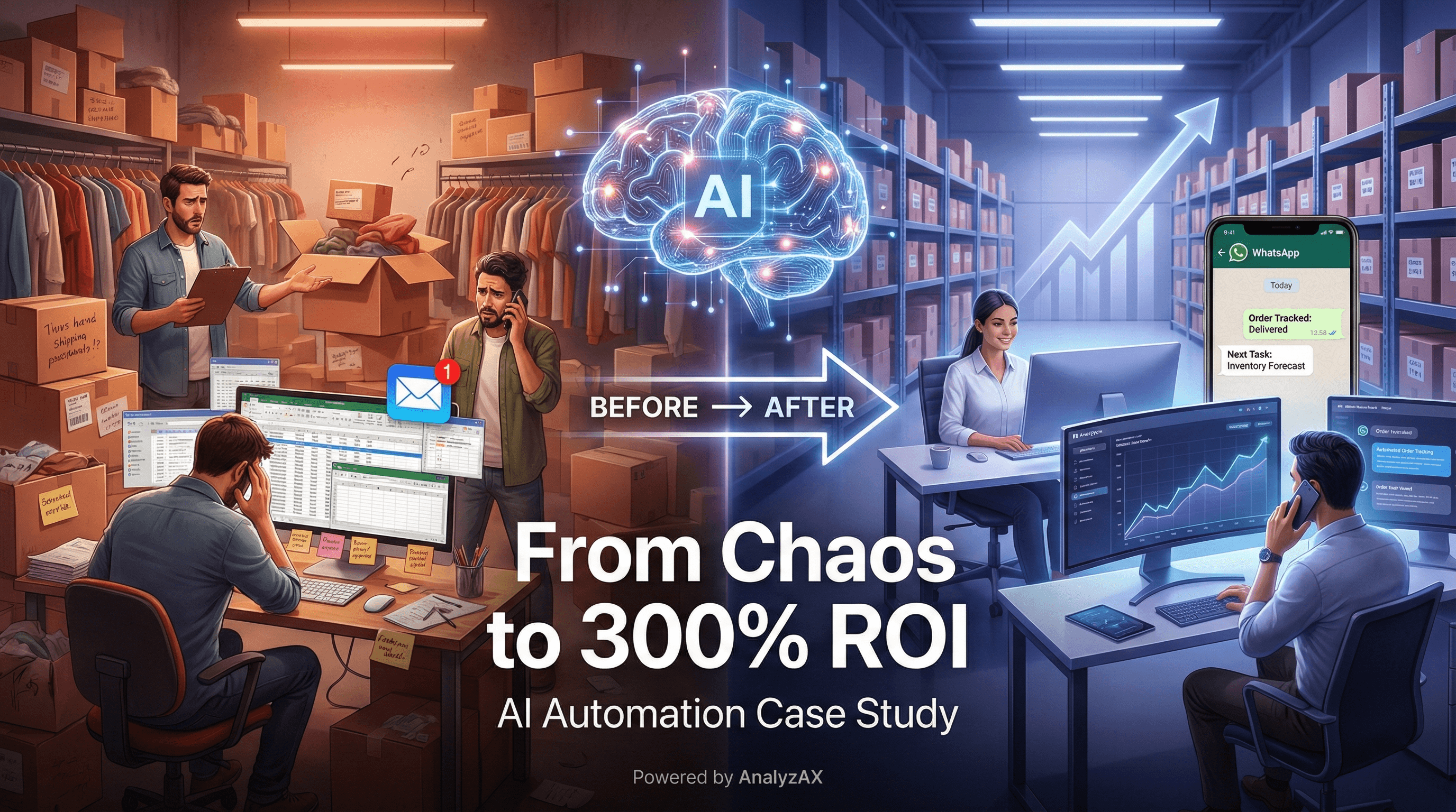 How AI Automation Solved Inventory & Support Challenges for a Growing Retail Business cover image